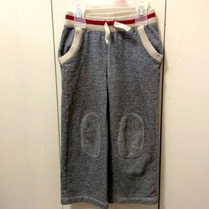 Roots Grey Sweatpants with Beige & Red Waistband